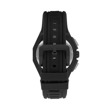 Load image into Gallery viewer, Quantum Black Chronograph Silicone Strap Men’s Watch
