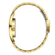 Load image into Gallery viewer, Lee Cooper Square Fashion Silver Dial Gold Watch
