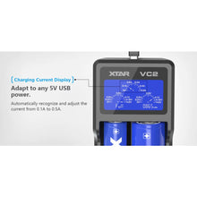 Load image into Gallery viewer, XTAR VC2 2 Bay Digital Battery Charger
