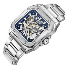 Load image into Gallery viewer, Lee Cooper Edward Automatic Square Case Blue Dial Silver
