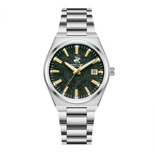 Load image into Gallery viewer, Beverly Hills Polo Club Mother Pearl Green Dial Silver Date
